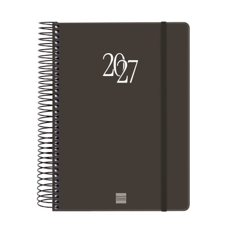 AGENDA ANUAL MY E10 1 DIA PAGINA 2027 NEGRO