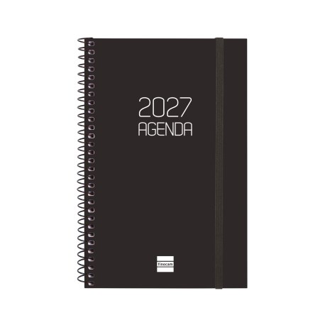 AGENDA ANUAL OPAQUE E5 SEMANA VISTA HORIZONTAL 2027 NEGRO