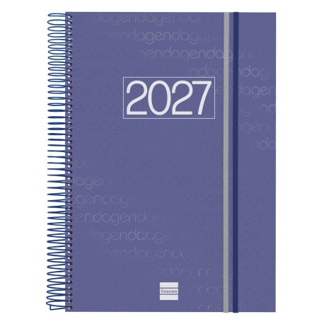 AGENDA ANUAL YEAR E40 1 DIA PAGINA 2027 AZUL
