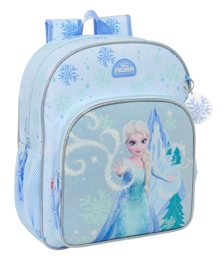 MOCHILA JUNIOR ADAPTABLE A CARRO FROZEN 32x38x12cm