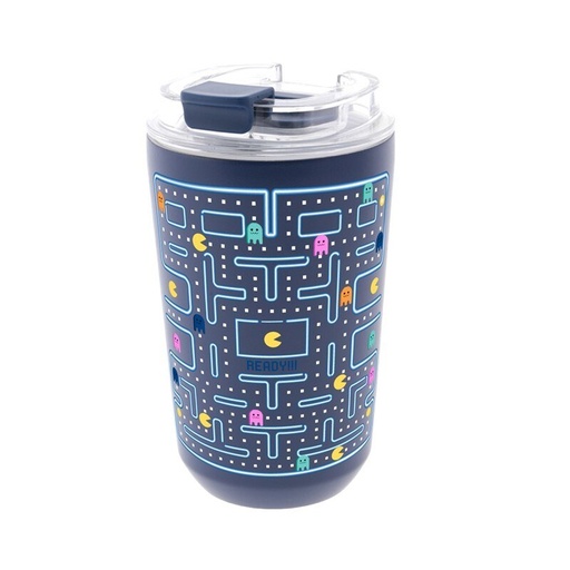 VASO TERMICO INTERIOR CERAMICO 400ML DARK BLUE PIXEL RUN