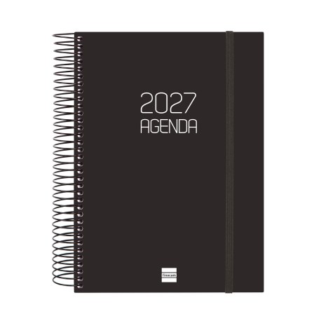 AGENDA ANUAL OPAQUE E10 1 DIA PAGINA 2027 NEGRO