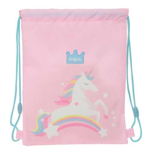 SACO PLANO JUNIOR GLOWLAB KIDS 26x34x1cm