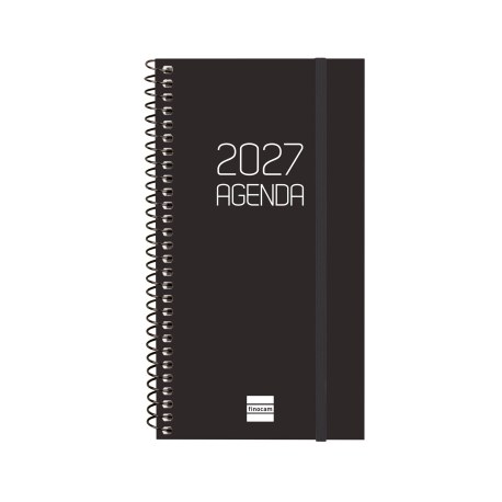 AGENDA ANUAL OPAQUE E9 SEMANA VISTA HORIZONTAL 2027 NEGRO