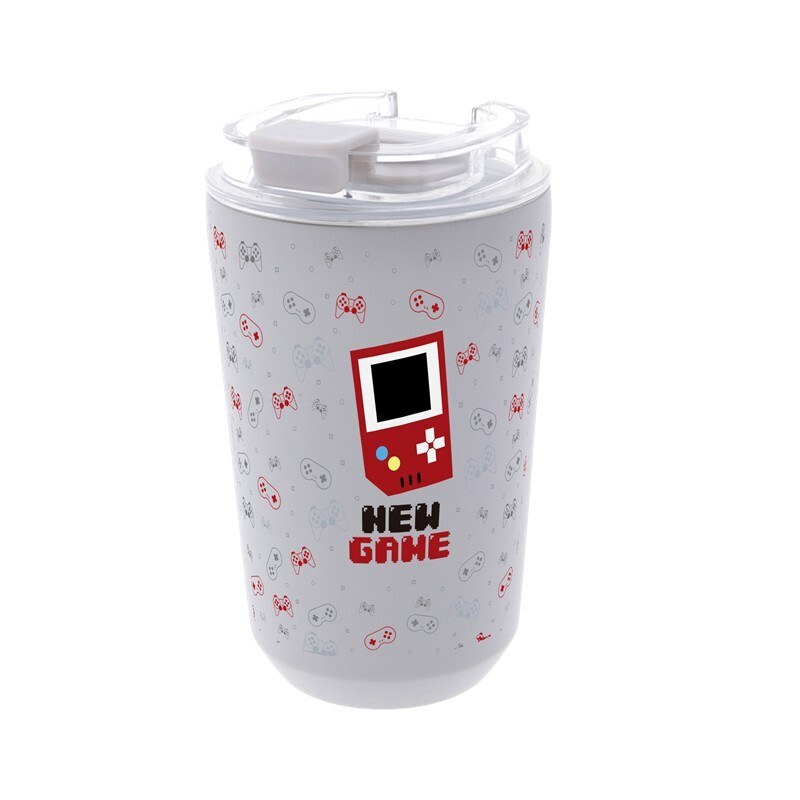 VASO TERMICO INTERIOR CERAMICO 400ML SHADOW PIXEL GAMING