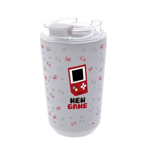 VASO TERMICO INTERIOR CERAMICO 400ML SHADOW PIXEL GAMING