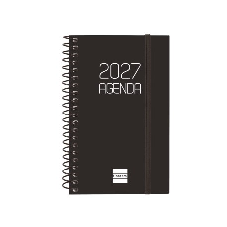 AGENDA ANUAL OPAQUE E3 SEMANA VISTA HORIZONTAL 2027 NEGRO