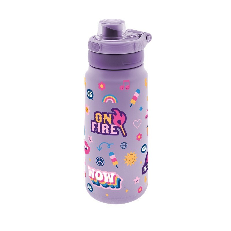 Botella termica interior ceramico 750ml sport glow up lilac
