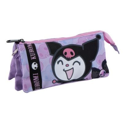 PORTATODOS TRIPLE HELLO KITTY KUROMI
