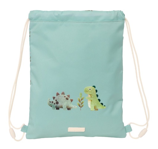 SACO PLANO JUNIOR SAFTA PREESCOLAR DINOS 26x34x1cm