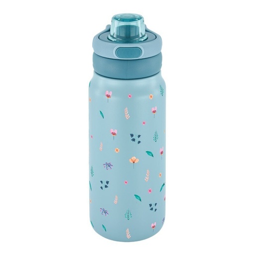 Botella termica interior ceramico 750ml sport esmeralda little bloom