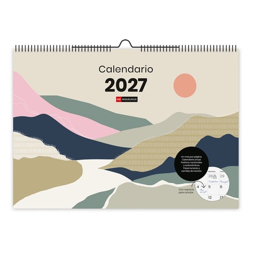 Calendario pared a3 cumbres 2027