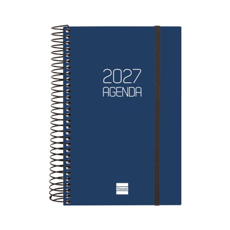 AGENDA ANUAL OPAQUE E5 1 DIA PAGINA 2027 AZUL