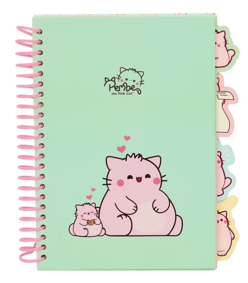BLOC DE NOTAS A5 PEMBE THE PINK CAT 14,8x2,1cm