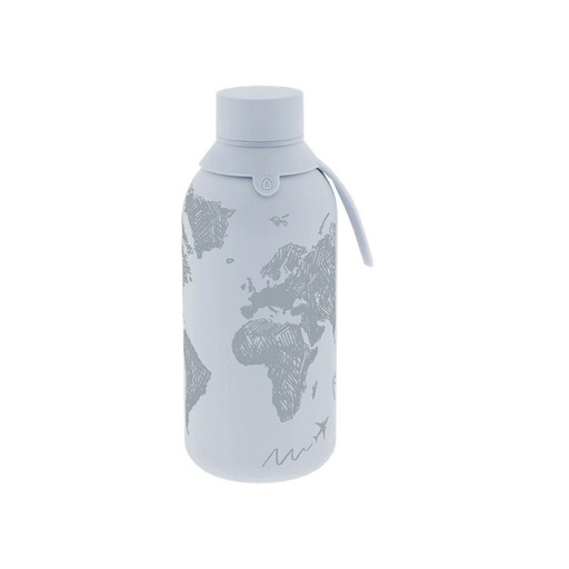Botella termica interior ceramico 2 tapones 500ml sketch maps shadow