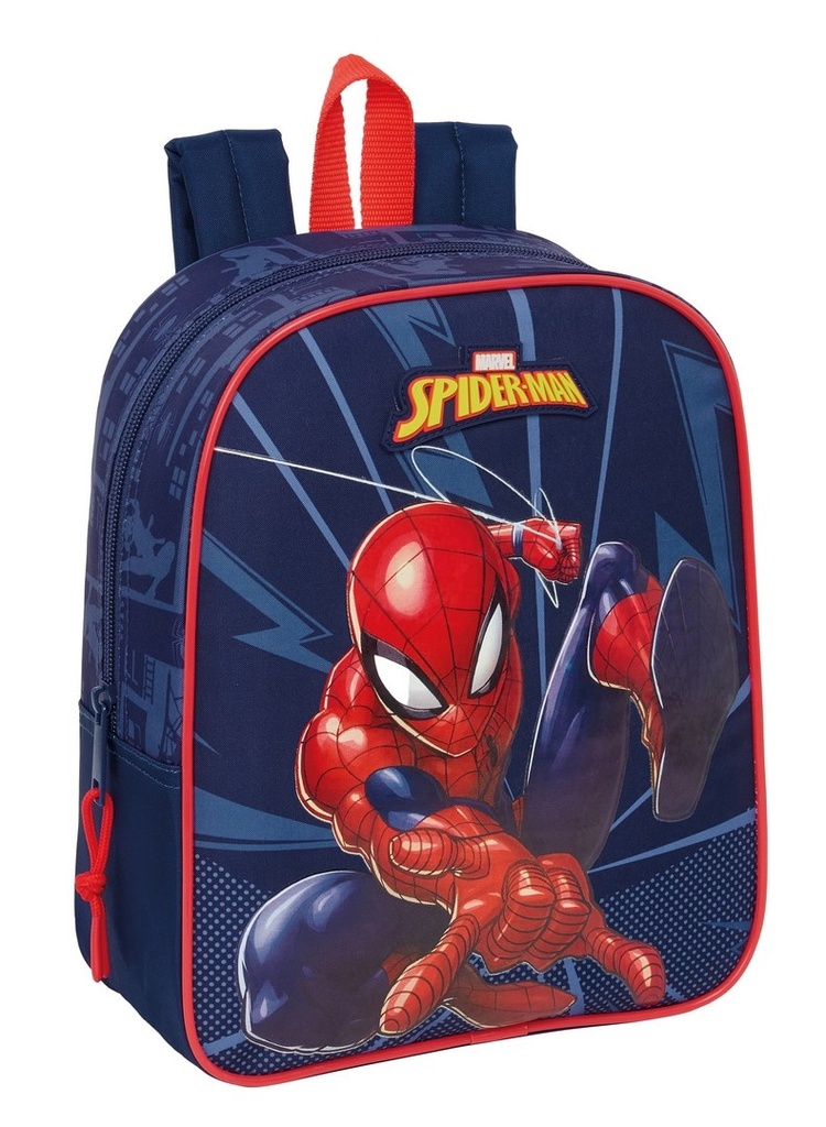 MOCHILA GUARDERIA ADAPTABLE CARRO SPIDER-MAN 22x27x10cm