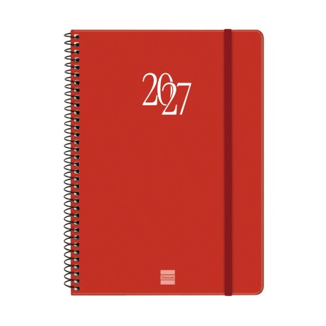 AGENDA ANUAL MY E10 SEMANA VISTA HORIZONTAL 2027 ROJO