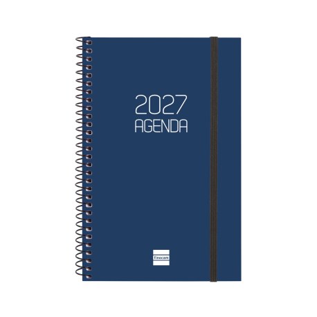 AGENDA ANUAL OPAQUE E5 SEMANA VISTA HORIZONTAL 2027 AZUL