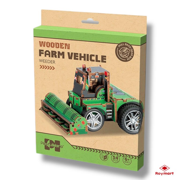 Puzzle madera 54 piezas desbrozadora