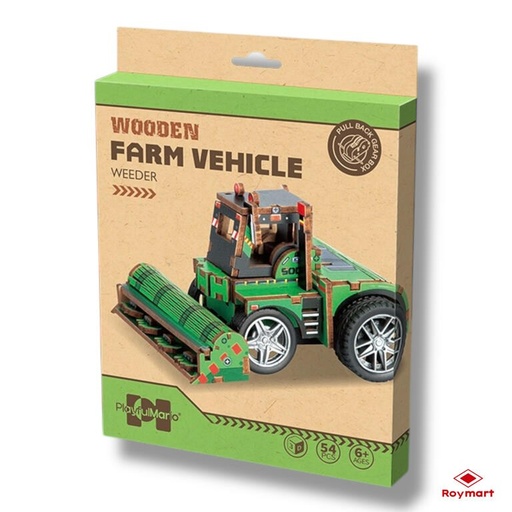 Puzzle madera 54 piezas desbrozadora
