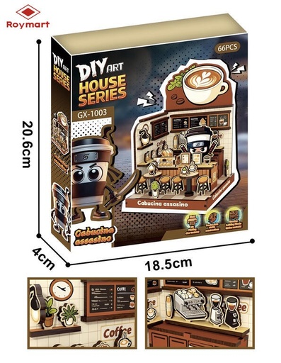 Puzzle madera cocina ninja 66 piezas