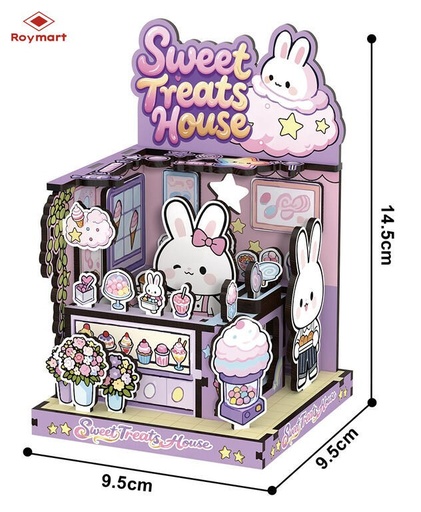 Puzzle madera sweet rabbit house 57 piezas