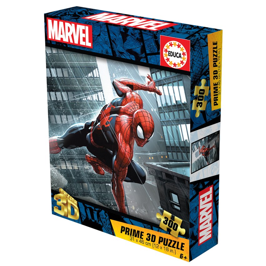 PUZZLE 3D LENTICULAR 300 PIEZAS SPIDERMAN