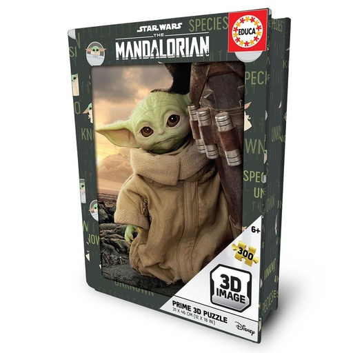 PUZZLE 3D LENTICULAR BOOK TIN 300 PIEZAS THE MANDALORIAN