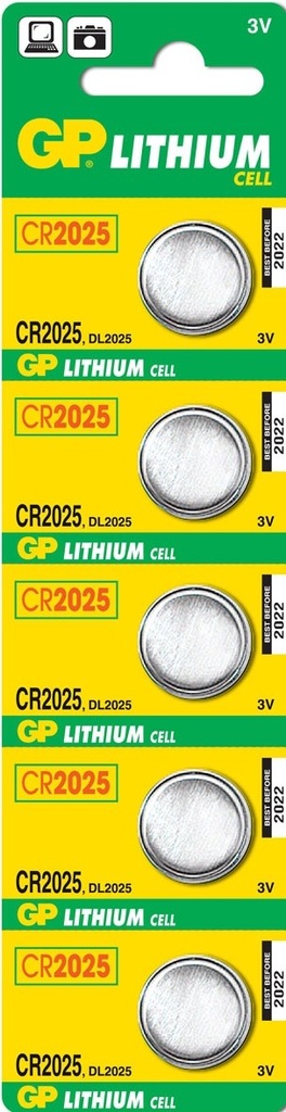 Lithium Cell CR2025 Batería de un solo uso Litio
