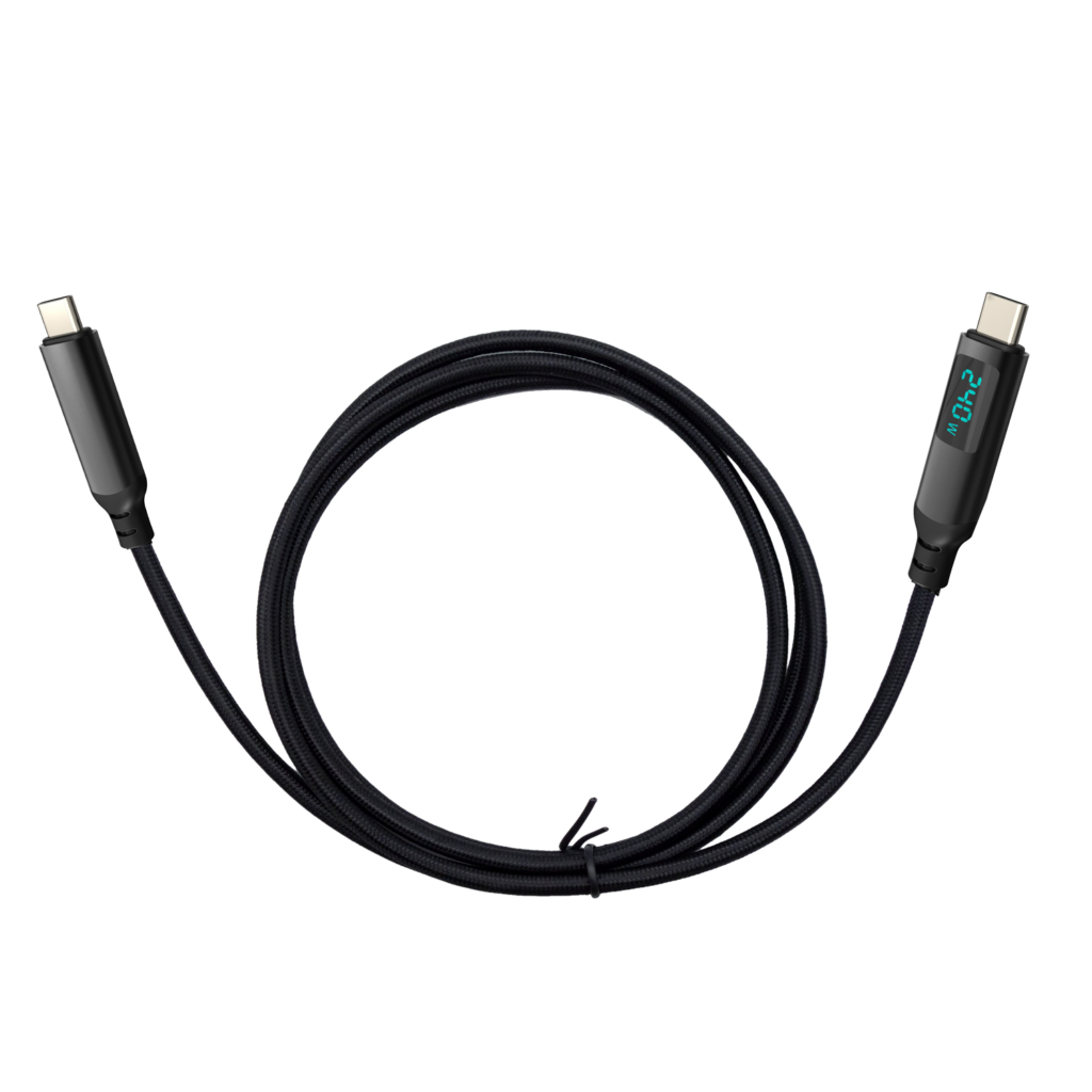 Thunderbolt 4/USB4 Class Pro Cable 240W with LCD (40 Gbps, 150 cm)