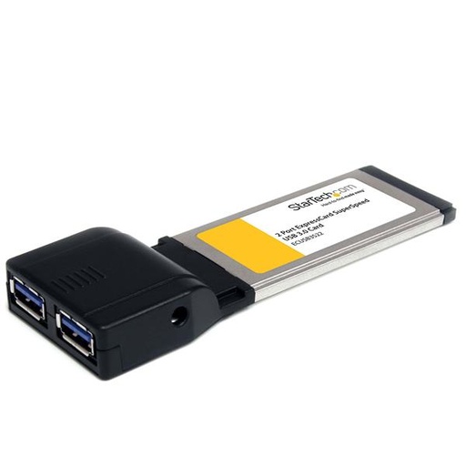 [ECUSB3S22] Tarjeta Adaptador ExpressCard/34 USB 3.0 SuperSpeed de 2 Puertos con UASP