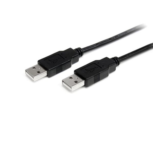 [USB2AA2M] Cable de 2m USB 2.0 Alta Velocidad Macho a Macho USB A - Negro