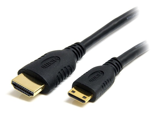 [HDACMM1M] Cable HDMI de alta velocidad con Ethernet 1m - HDMI a Mini HDMI - Macho a Macho