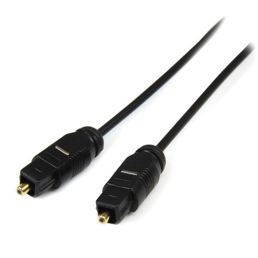 [THINTOS15] Cable 4,5m TosLink Audio Digital Óptico SPDIF Delgado - Negro