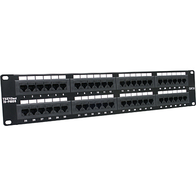 [TC-P48C6] 48-port Cat6 Unshielded Patch Panel