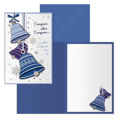 [70160] CHRISTMAS DOHE 115x170 CAMPANAS - Pack de 6 unidades