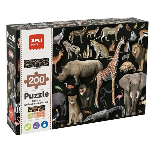 [19697] PUZZLE EDUCATIVO APLI SABANA 200pz.
