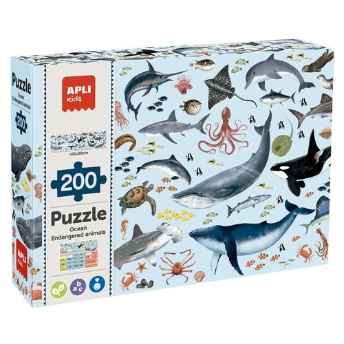 PUZZLE EDUCATIVO APLI MARINOS 200pz.