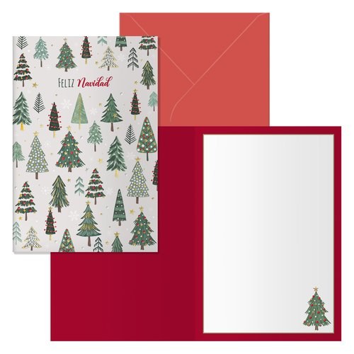 [70028] CHRISTMAS DOHE 115x170 BOSQUE - Pack de 6 unidades