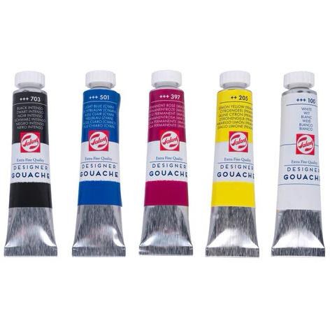 [8820415] TALENS TÉMPERAS EXTRAFINAS TUBO 20 ML COLORES PRIMARIOS SET 5 UD