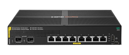 [S4R23A] Aruba Networking CX 6000 8p 10M/100M/1G Class4 PoE 2p SFP 1G 67W Switch
