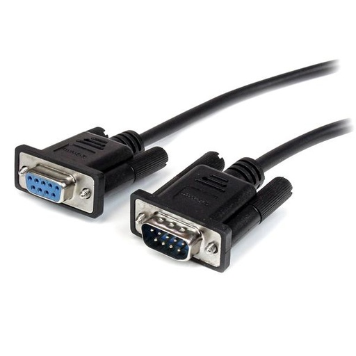 [MXT1002MBK] Cable 2m Extensión Directo Straight Through Serie Serial RS232 Vídeo EGA DB9 Macho a Hembra