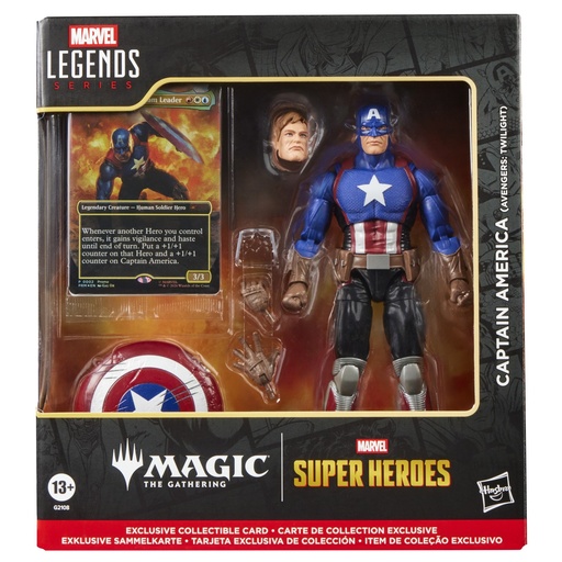 [G21085L00] Marvel Legends Series Marvel Super Heroes y Magic The Gathering Capitán América (Avengers Twilight)