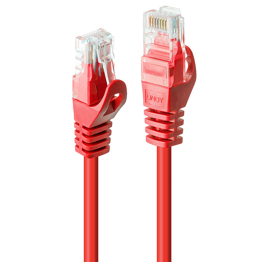 48184 cable de red Rojo 3 m Cat6 U/UTP (UTP)