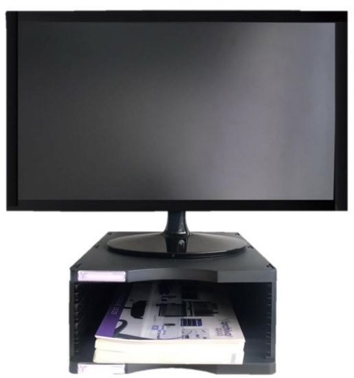6611 NE soporte para monitor Piso Negro