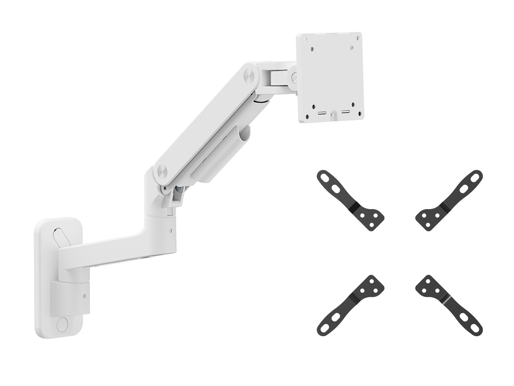 650140 soporte para monitor 124,5 cm (49") Pared Blanco