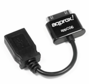 [APPC06] appC06 cable de teléfono móvil Negro USB A Apple 30-pin