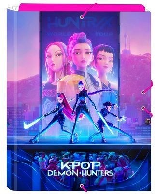 CARPETA FOLIO 3 SOLAPAS K-POP Demon Hunters - STATIONERY 26x33,5x2,5cm