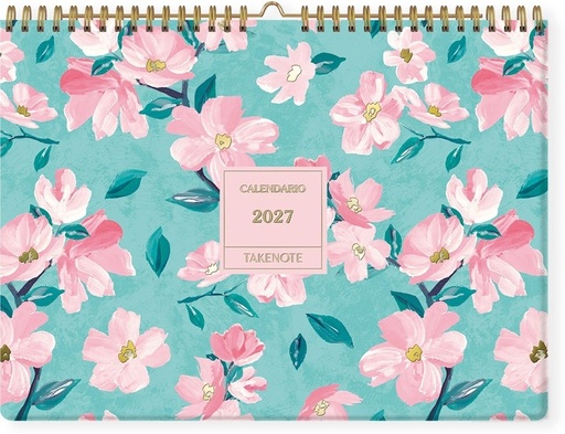 Calendario de pared wireo 2027 takenote daniela