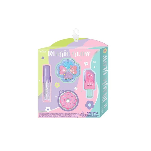 SET DE SOMBRAS DE OJOS Y PINTALABIOS MAGIC GLOW